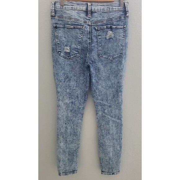 Mudd High Rise ankle jeggings cut up jeans - Picture 3 of 3